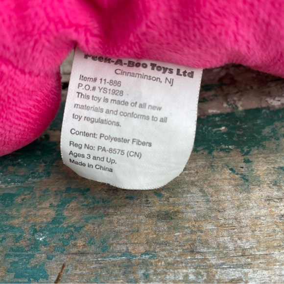 Pink whale unicorn stuffed animal plush peekaboo toys - Picture 6 of 6